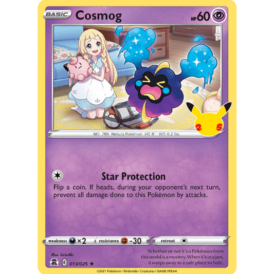 Cosmog 013/025  - Holofoil Celebrations - Holo Rare
