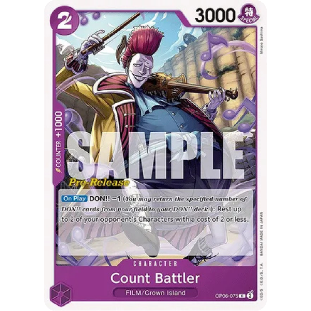 Count Battler (OP06-075) - Wings of the Captain Pre-Release Cards