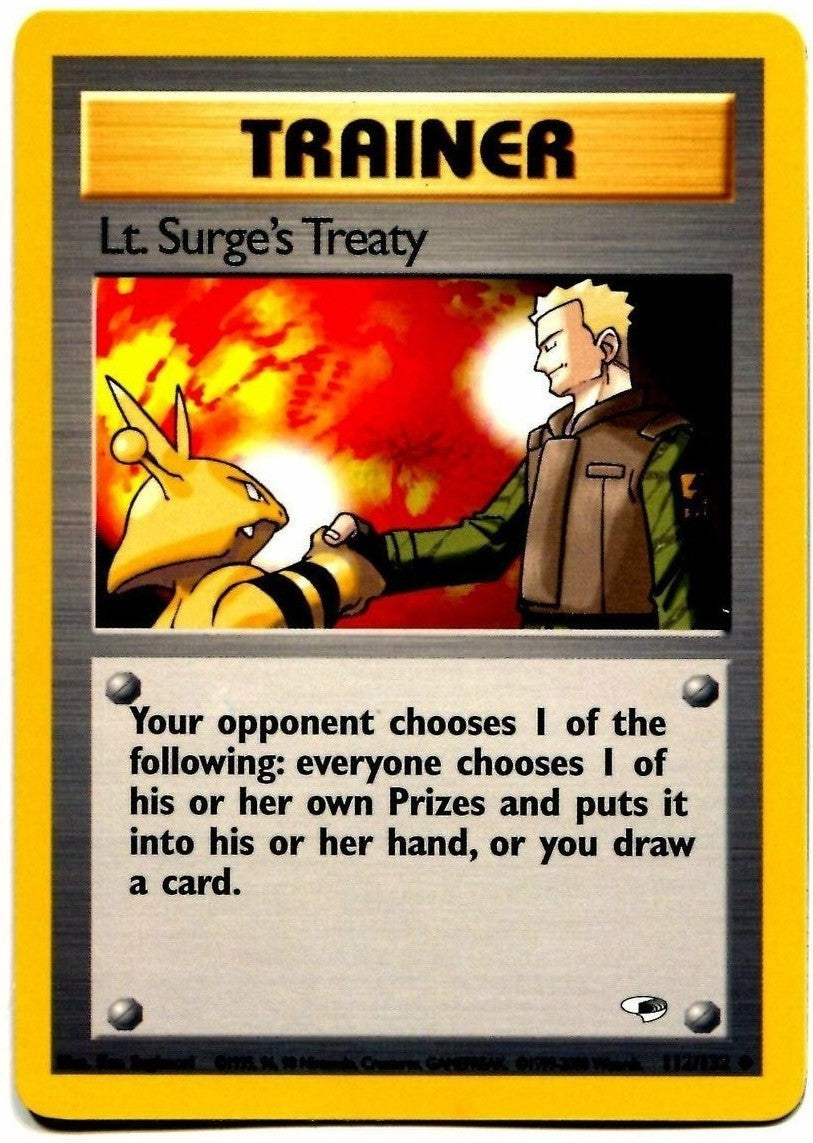 Lt. Surge's Treaty 112  - Unlimited Gym Heroes - Uncommon