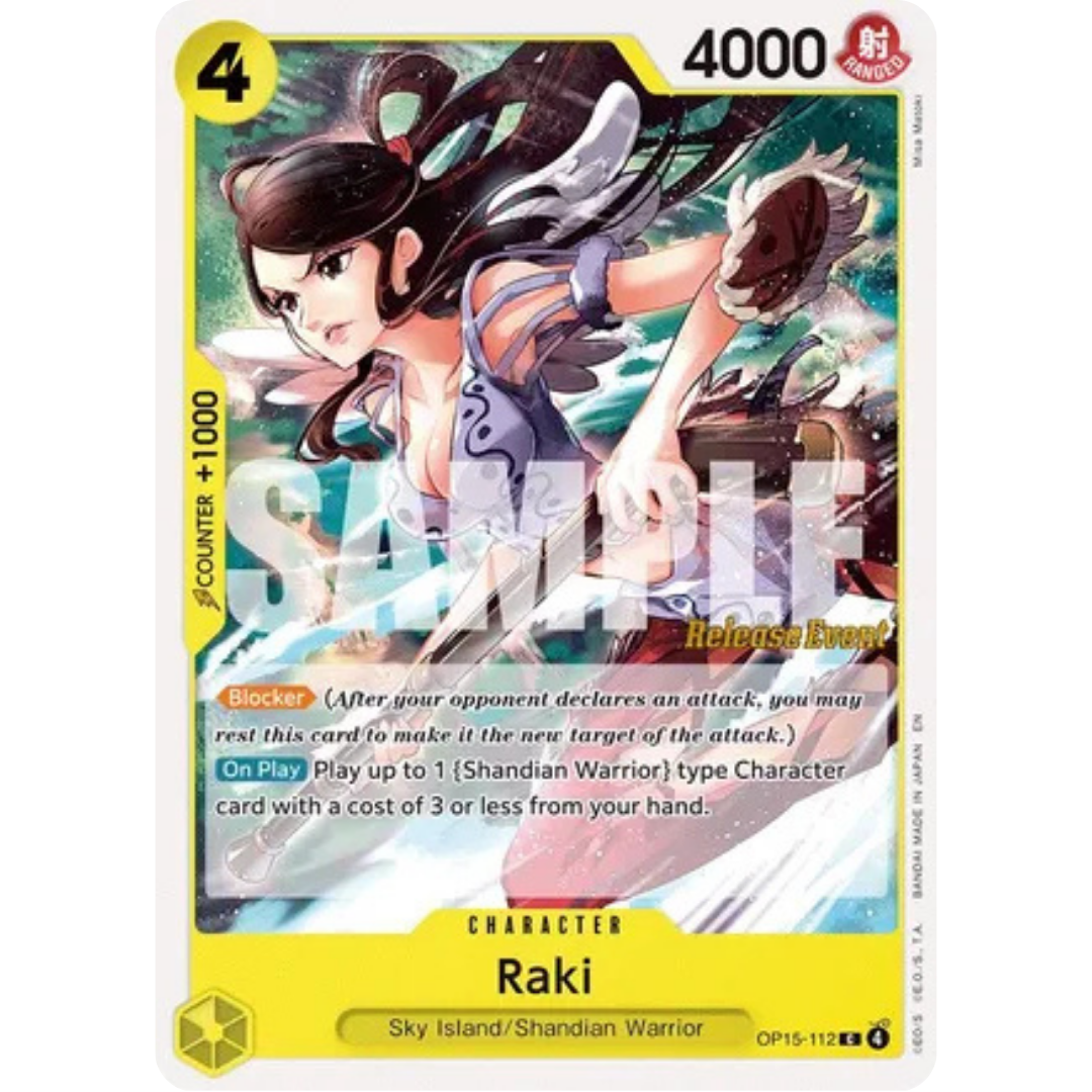 Raki (OP15-112) - Adventure on Kami's Island Release Event Cards