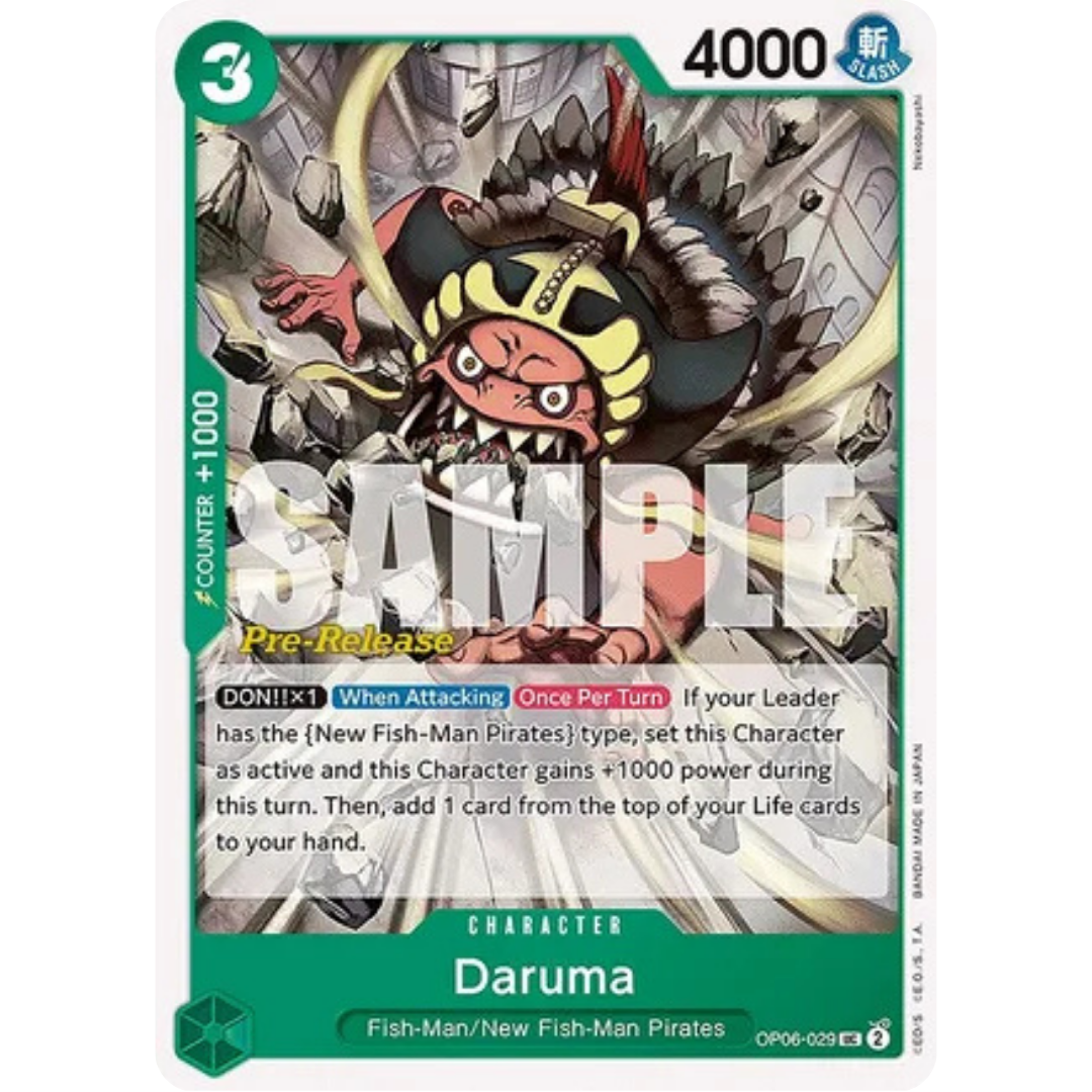 Daruma (OP06-029) - Wings of the Captain Pre-Release Cards