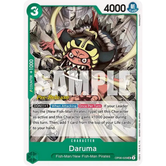 Daruma (OP06-029) - Wings of the Captain Pre-Release Cards
