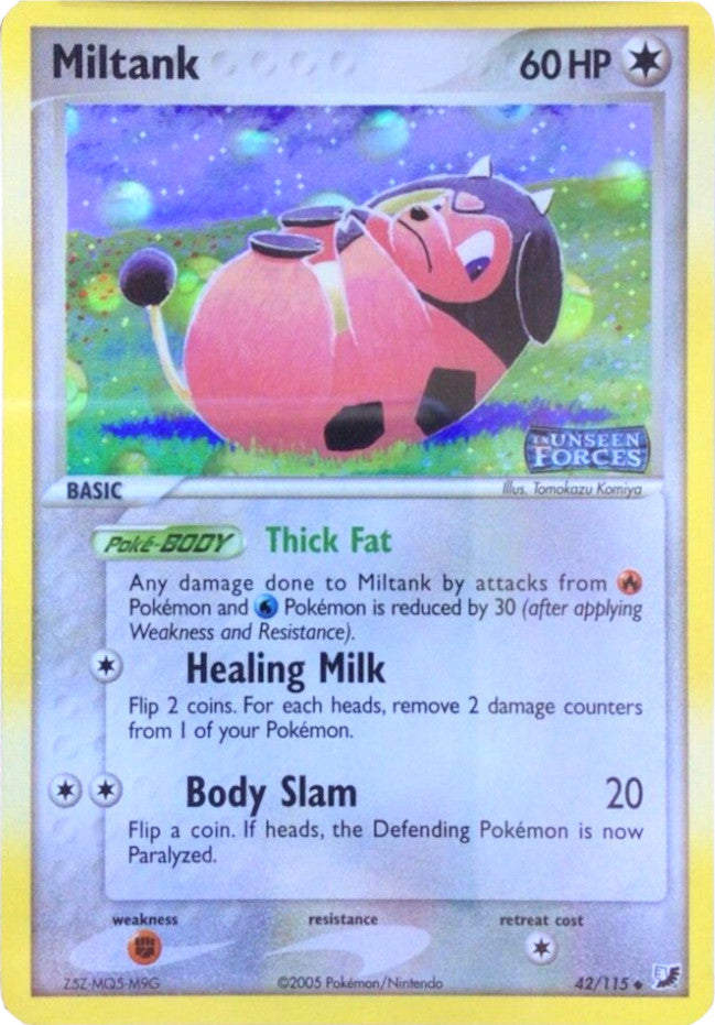 Miltank  - Reverse Holofoil Unseen Forces - Uncommon