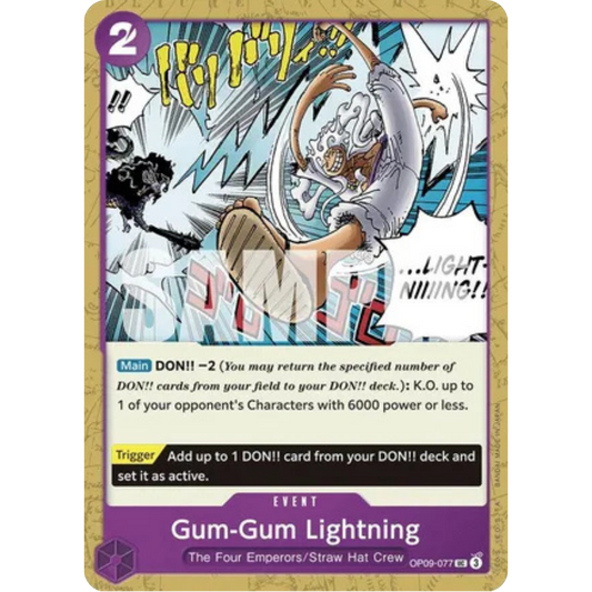 Gum-Gum Lightning (OP09-077) - Emperors in the New World