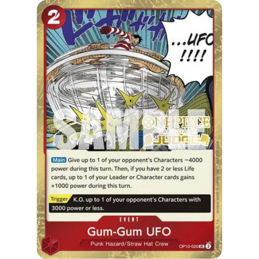 Gum-Gum UFO (Judge Pack Vol. 6) (OP10-020) - One Piece Promotion Cards Foil