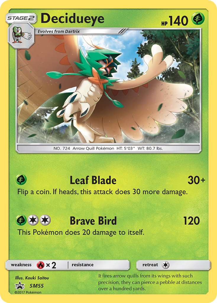 Decidueye SM55  - Holofoil SM Promos - Promo