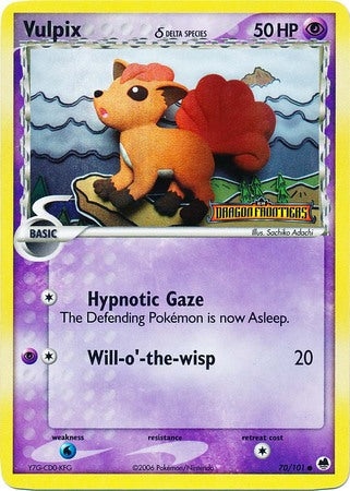 Vulpix (Delta Species) 070  - Reverse Holofoil Dragon Frontiers - Common