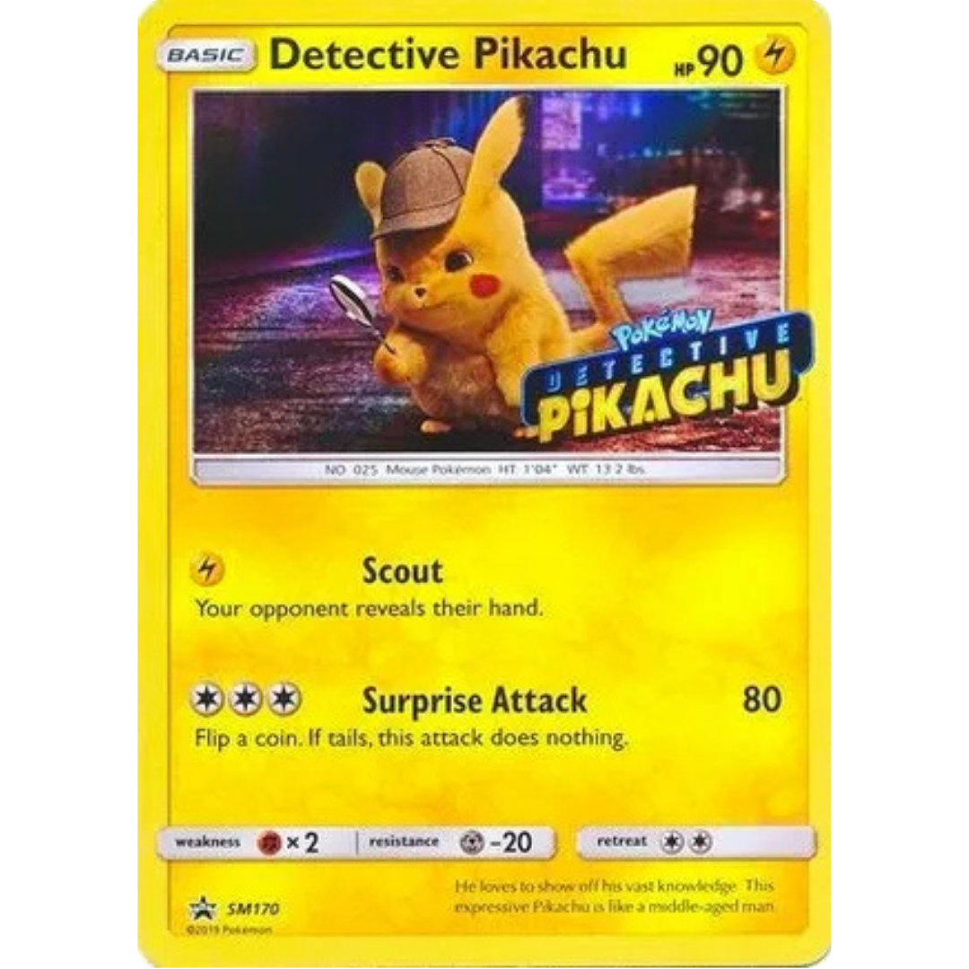 Detective Pikachu - SM170 (Stamped)  - Holofoil SM Promos - Promo