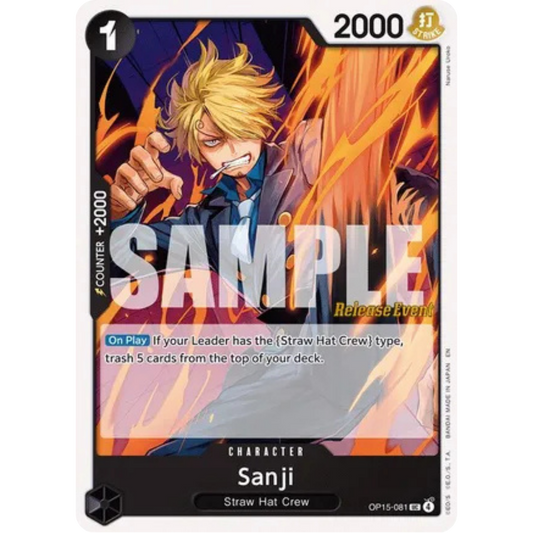Sanji (OP15-081) (OP15-081) - Adventure on Kami's Island Release Event Cards