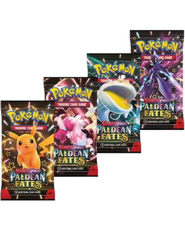 Paldean Fates Booster Pack Art Bundle [Set of 4]