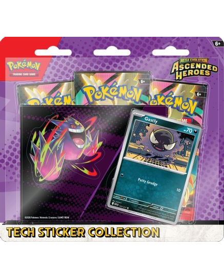 Mega Evolution: Ascended Heroes Tech Sticker Collection - Gastly