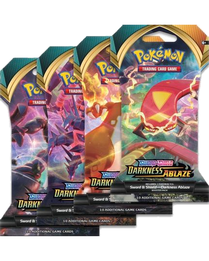 Darkness Ablaze Sleeved Booster Pack Art Bundle [Set of 4]