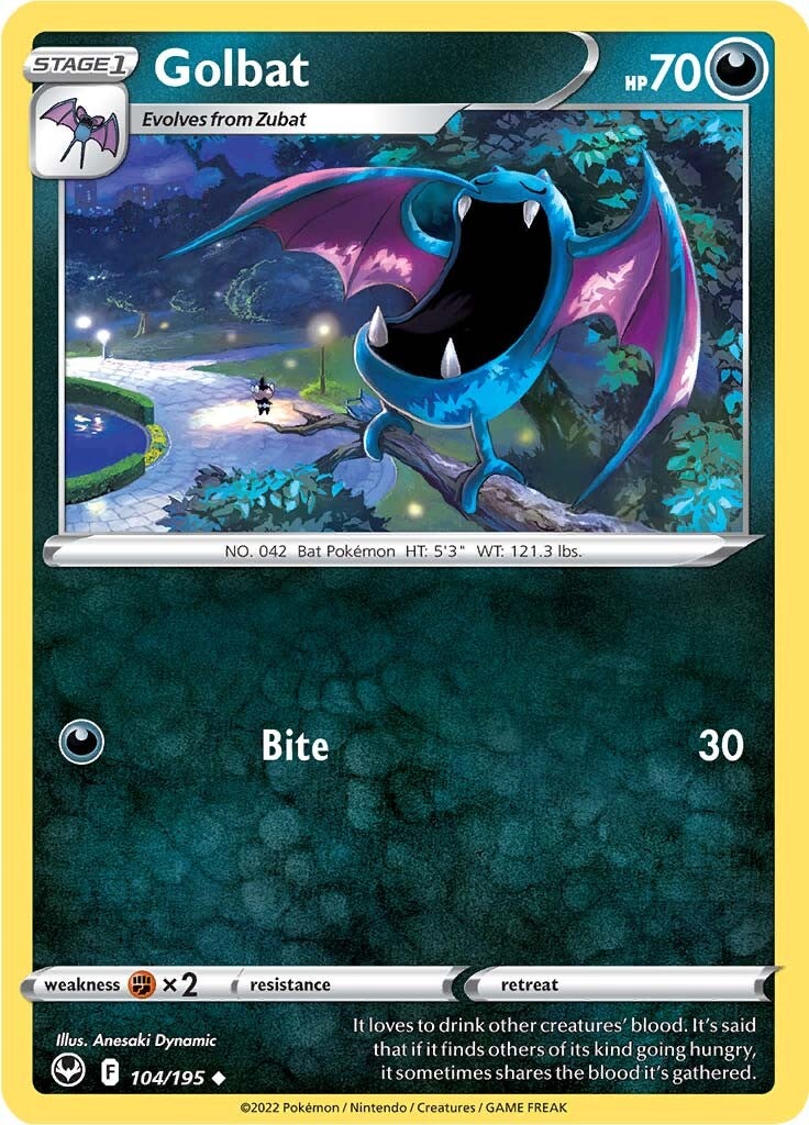 Golbat 104  SWSH12 Silver Tempest - Uncommon