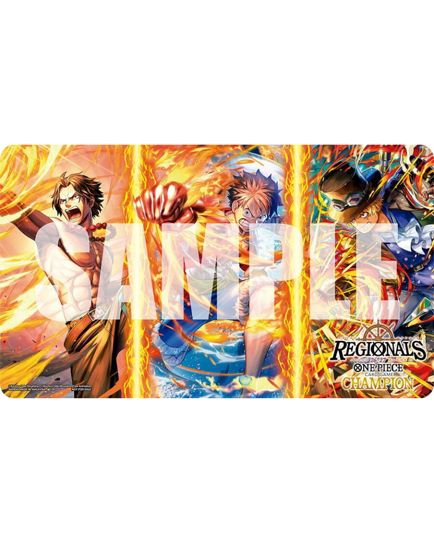 One Piece Official Playmat - Ace/Sabo/Luffy (Regionals Champion 2026/27)