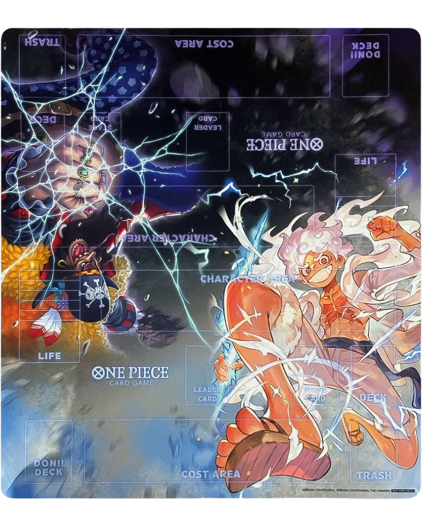 One Piece Official Playmat - Luffy & Blackbeard 2-Player Tournament Mat