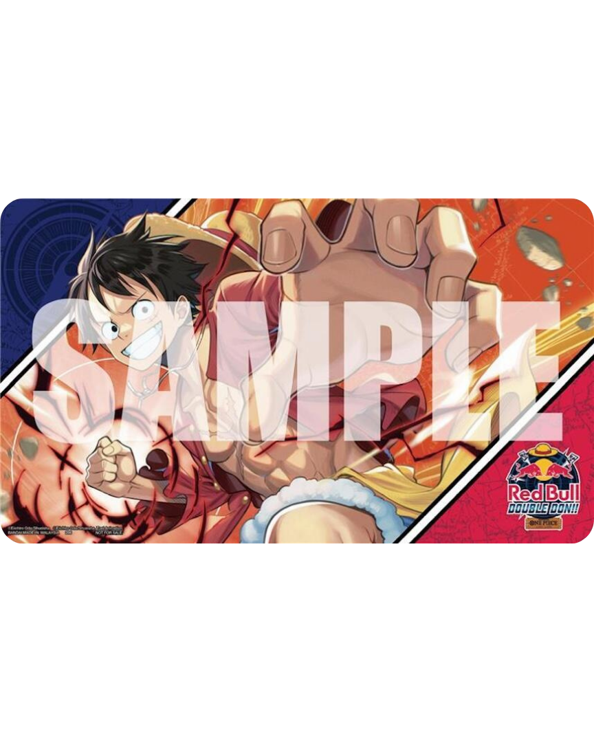 One Piece Official Playmat - Monkey D. Luffy Red Bull Double DON!! Event