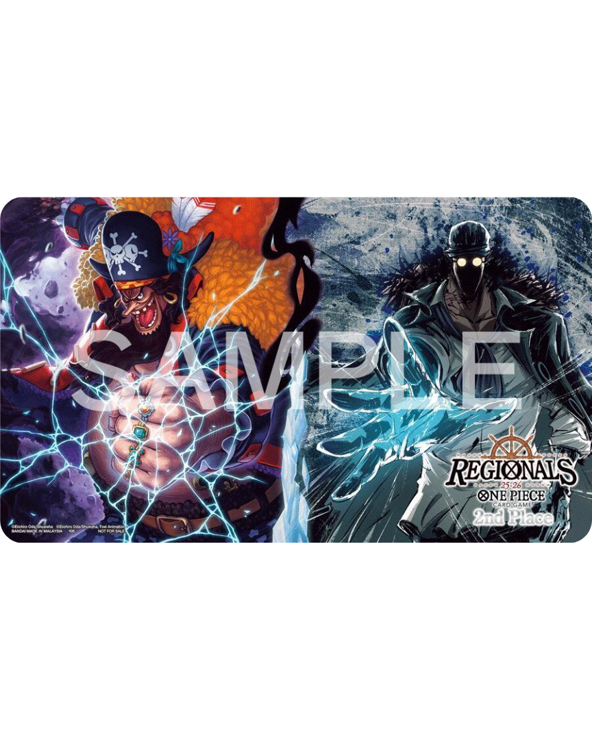 One Piece Official Playmat - Blackbeard & Kuzan (Regionals 2nd Place 2025/26)