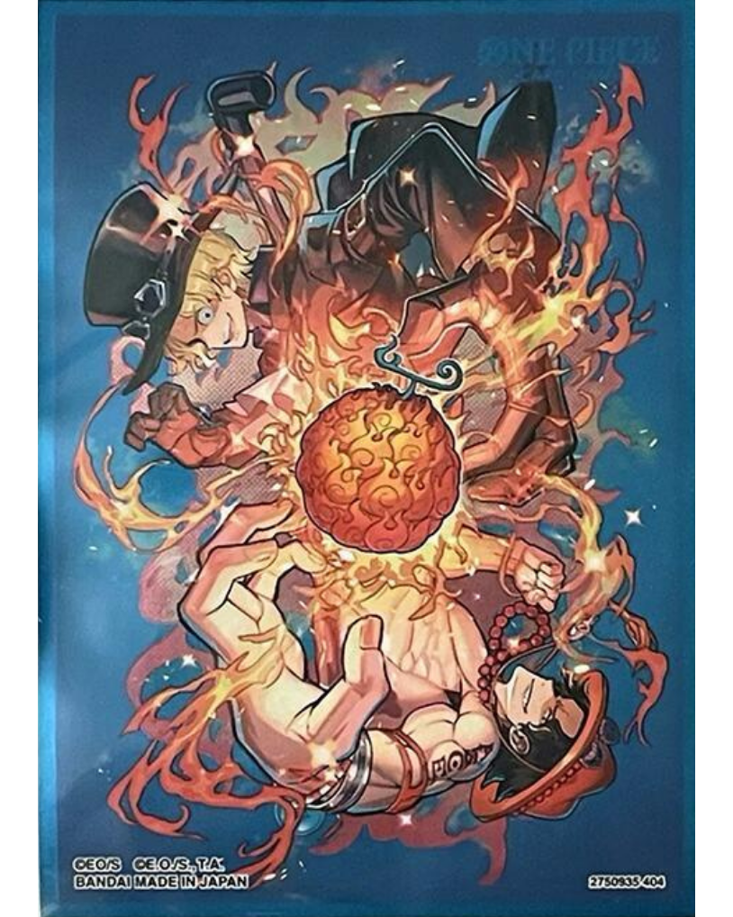 One Piece Official Sleeves Devil Fruits Collection Vol.2 10-Pack - Ace & Sabo