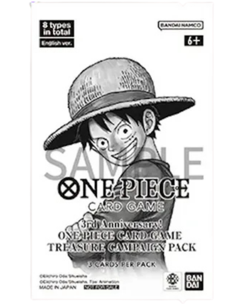 3rd Anniversary One Piece Card Game Treasure Campaign Pack