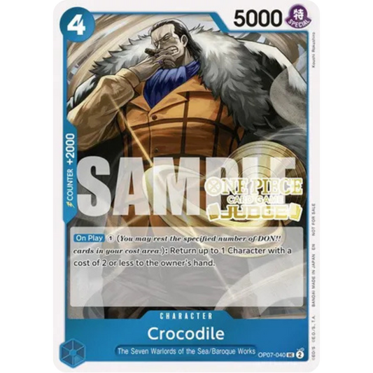 Crocodile (Judge Pack Vol. 6) (OP07-040) - One Piece Promotion Cards Foil