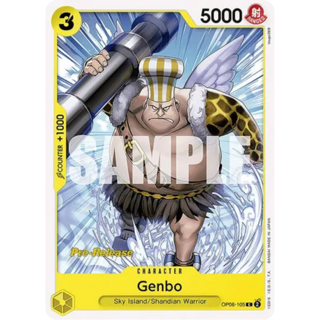 Genbo (OP06-105) - Wings of the Captain Pre-Release Cards