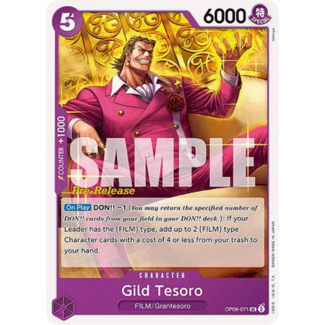 Gild Tesoro (OP06-071) - Wings of the Captain Pre-Release Cards