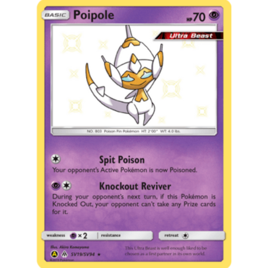 Poipole SV19/SV94  - Holofoil Hidden Fates Shiny Vault - Shiny Holo Rare
