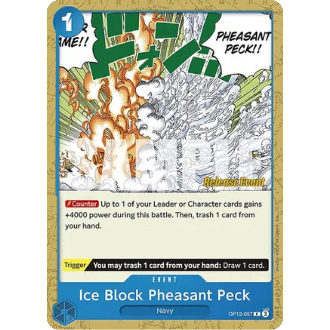 Ice Block Pheasant Peck (OP12-057) - Legacy of the Master Release Event Cards