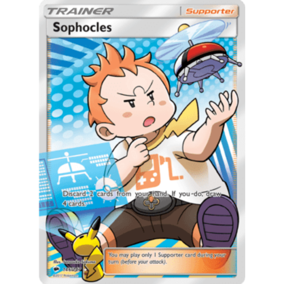 Sophocles (Full Art) 146/147  - Holofoil SM  Burning Shadows - Ultra Rare