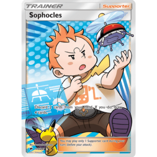 Sophocles (Full Art) 146/147  - Holofoil SM  Burning Shadows - Ultra Rare