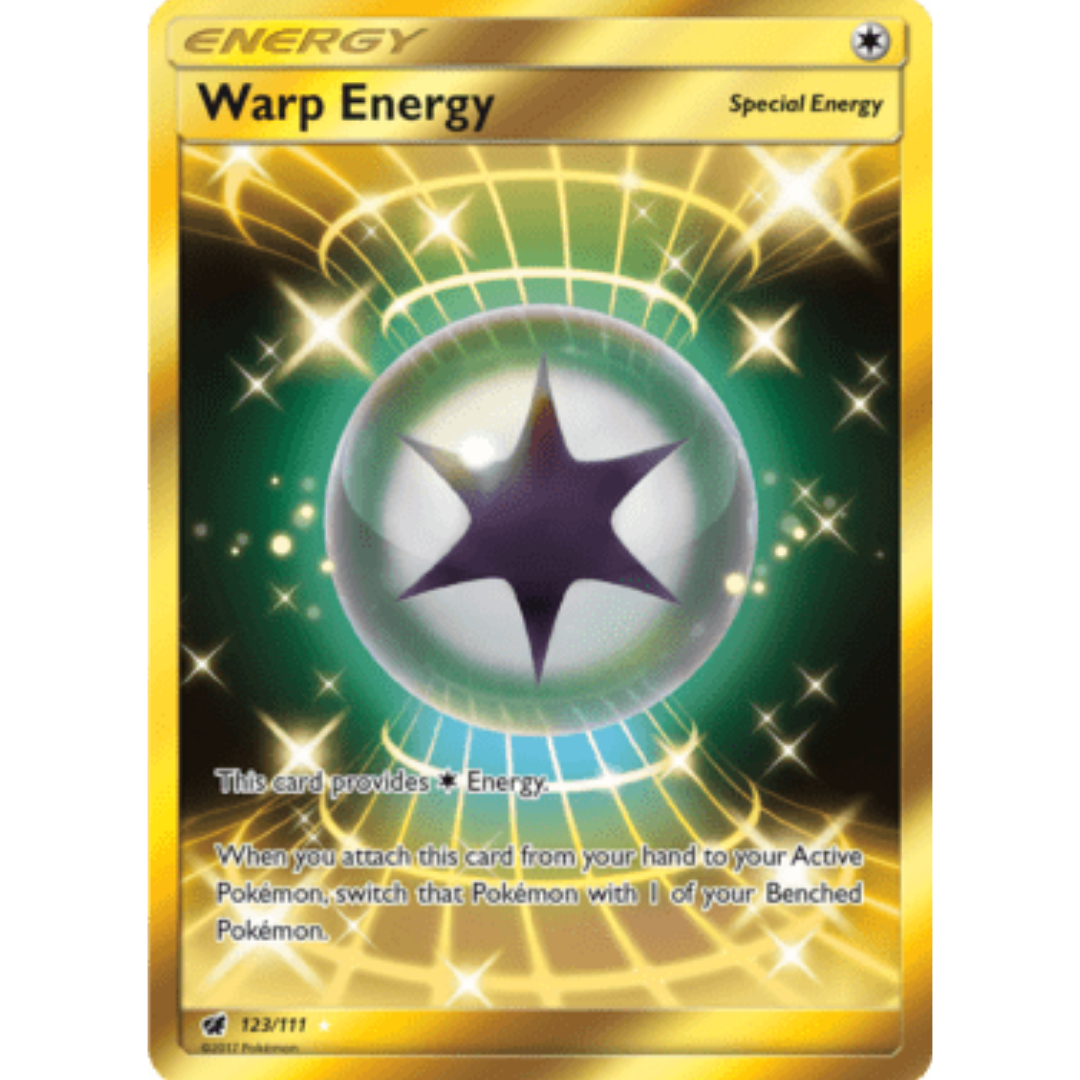 Warp Energy (Secret) 123  - Holofoil SM  Crimson Invasion - Secret Rare