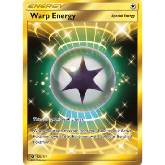 Warp Energy (Secret) 123  - Holofoil SM  Crimson Invasion - Secret Rare
