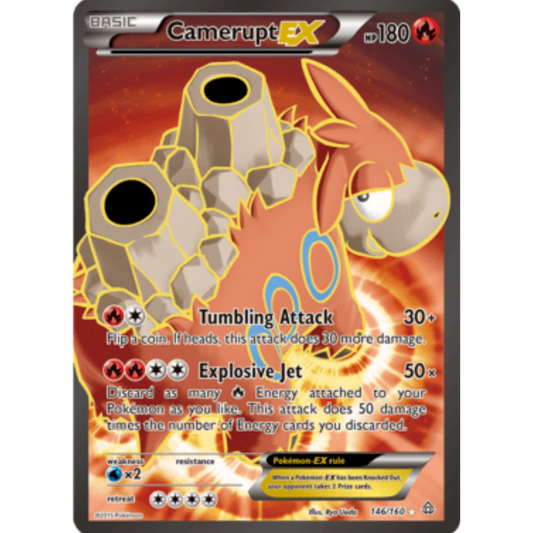 Camerupt EX (146 Full Art) 146  - Holofoil XY  Primal Clash - Ultra Rare