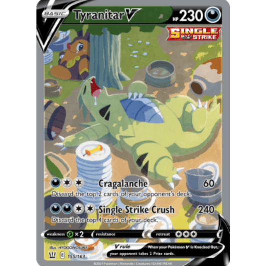 Tyranitar V (155/163) [Sword & Shield: Battle Styles]