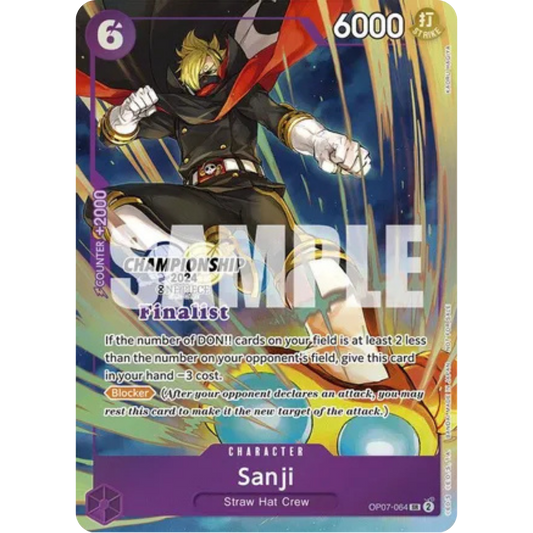 Sanji (Championship 2024 Finalist Card Set) (OP07-064) - One Piece Promotion Cards Foil