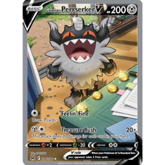Galarian Perrserker V (184/196) [Sword & Shield: Lost Origin]