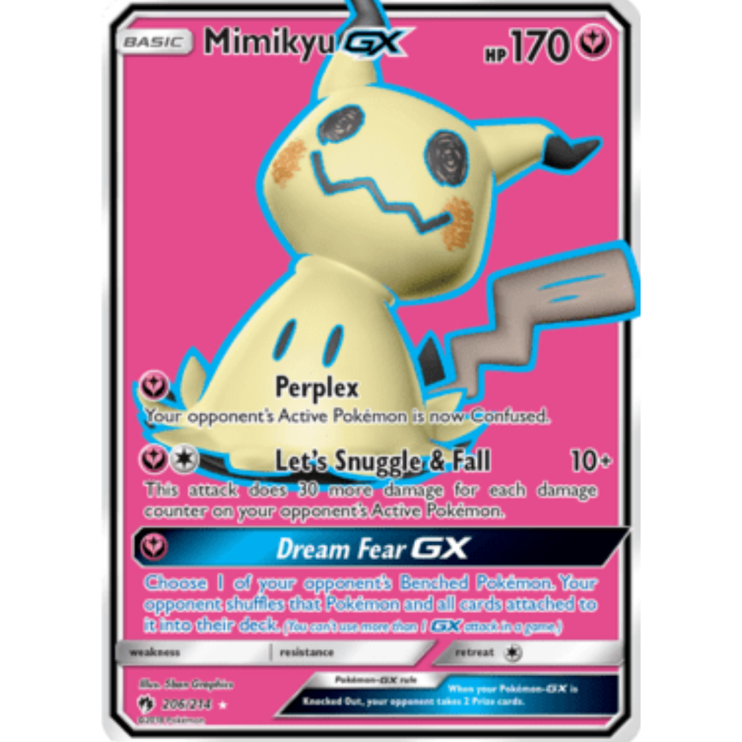 Mimikyu GX (Full Art)  - Holofoil SM  Lost Thunder - Ultra Rare