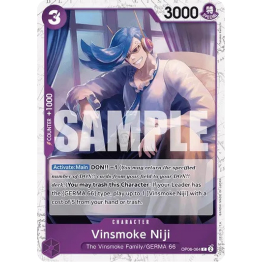 Vinsmoke Niji (OP06-064) (Jolly Roger Foil) (OP06-064) - Premium Booster -The Best- Foil