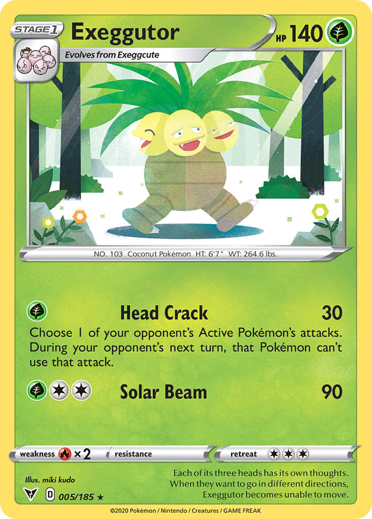 Exeggutor 005  SWSH04 Vivid Voltage - Rare
