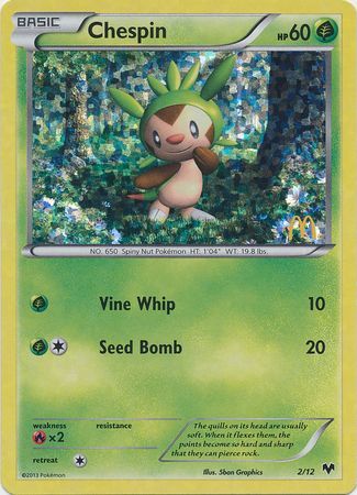 Chespin - 2/12/12  - Holofoil McDonalds Promos 2014 - Promo