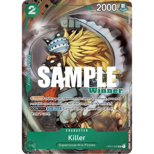 Killer (CS 2023 Top Players Pack) [Winner] (OP01-039) - One Piece Promotion Cards Foil