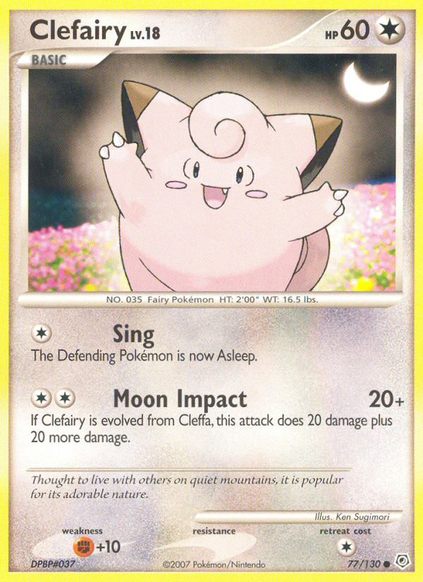 Clefairy 077  Diamond and Pearl - Common