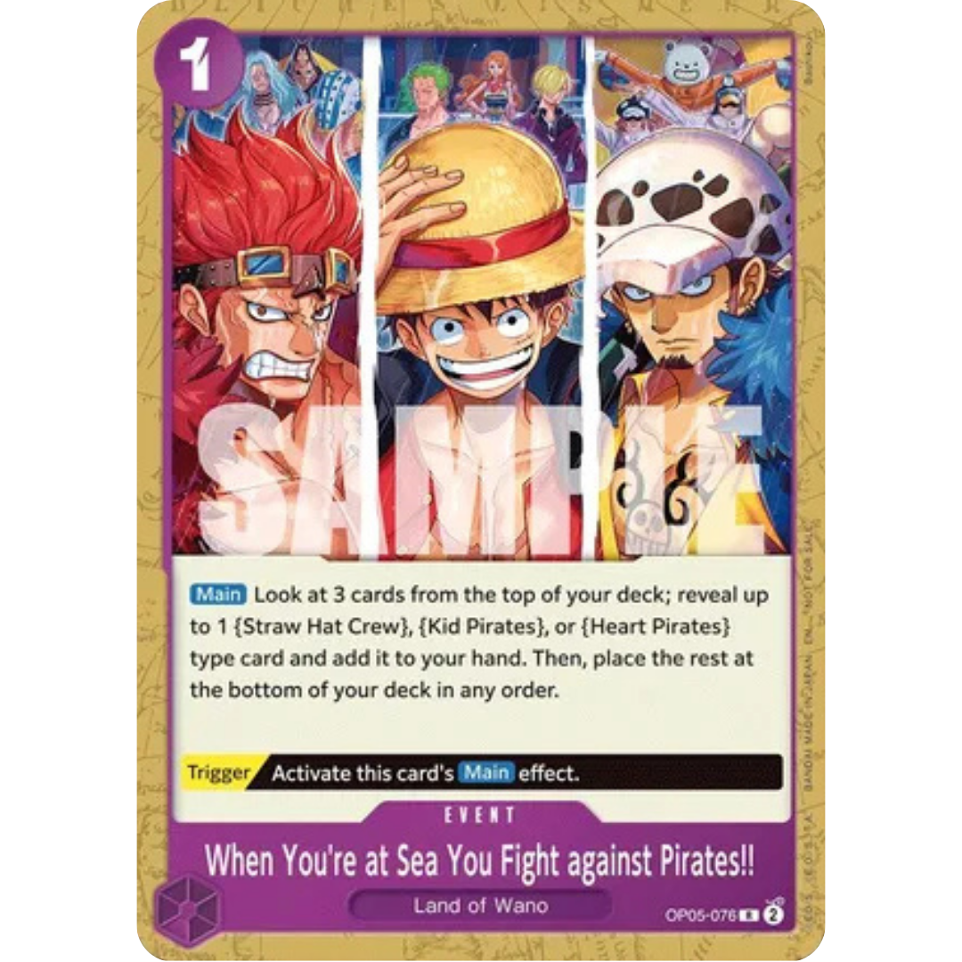 When You're at Sea You Fight against Pirates!! (2025 Pirates League Store Qualifier) (OP05-076) - One Piece Promotion Cards