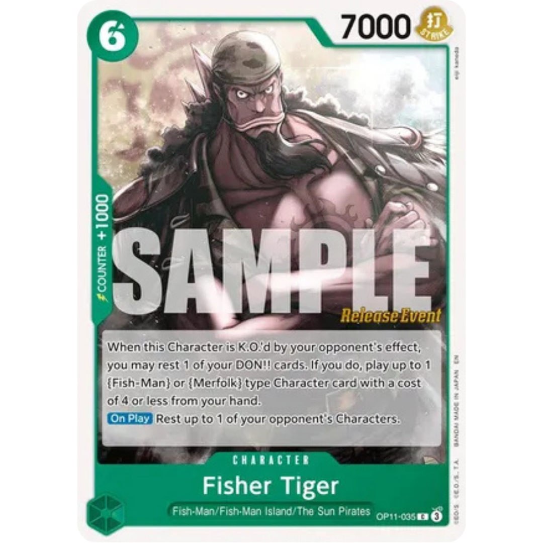 Fisher Tiger (OP11-035) - A Fist of Divine Speed Release Event Cards