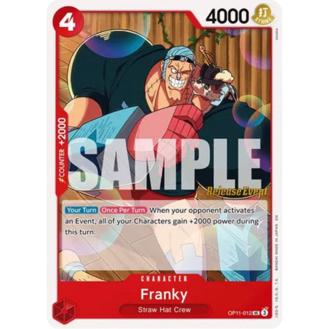 Franky (OP11-012) - A Fist of Divine Speed Release Event Cards