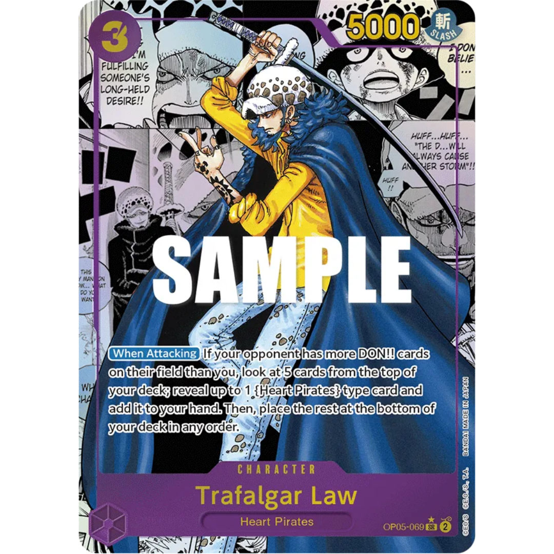 Trafalgar Law (069) (Alternate Art) (Manga) (OP05-069) - Awakening of the New Era Foil