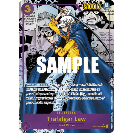 Trafalgar Law (069) (Alternate Art) (Manga) (OP05-069) - Awakening of the New Era Foil
