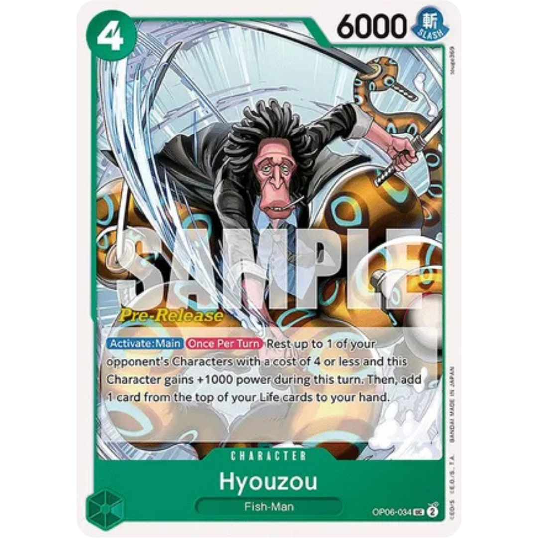 Hyouzou (OP06-034) - Wings of the Captain Pre-Release Cards