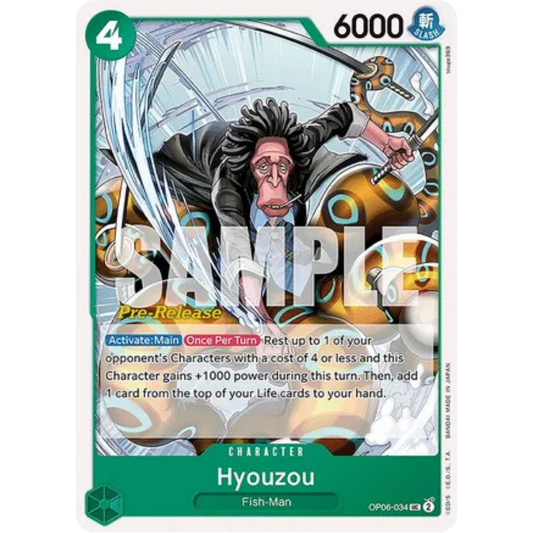 Hyouzou (OP06-034) - Wings of the Captain Pre-Release Cards
