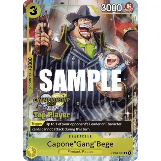Capone"Gang"Bege (CS 2023 Top Players Pack) (OP04-100) - One Piece Promotion Cards Foil